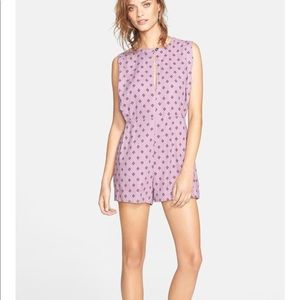 NWT S Free People Ashley Pink Printed Romper